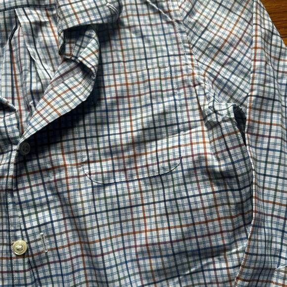 Johnnie O Prep-Performance Casual Button Down Shirt Plaid Golf - Picture 3 of 8